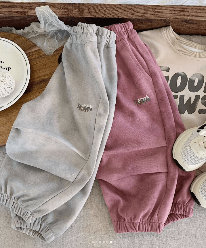 Штаны детские однотонные теплые