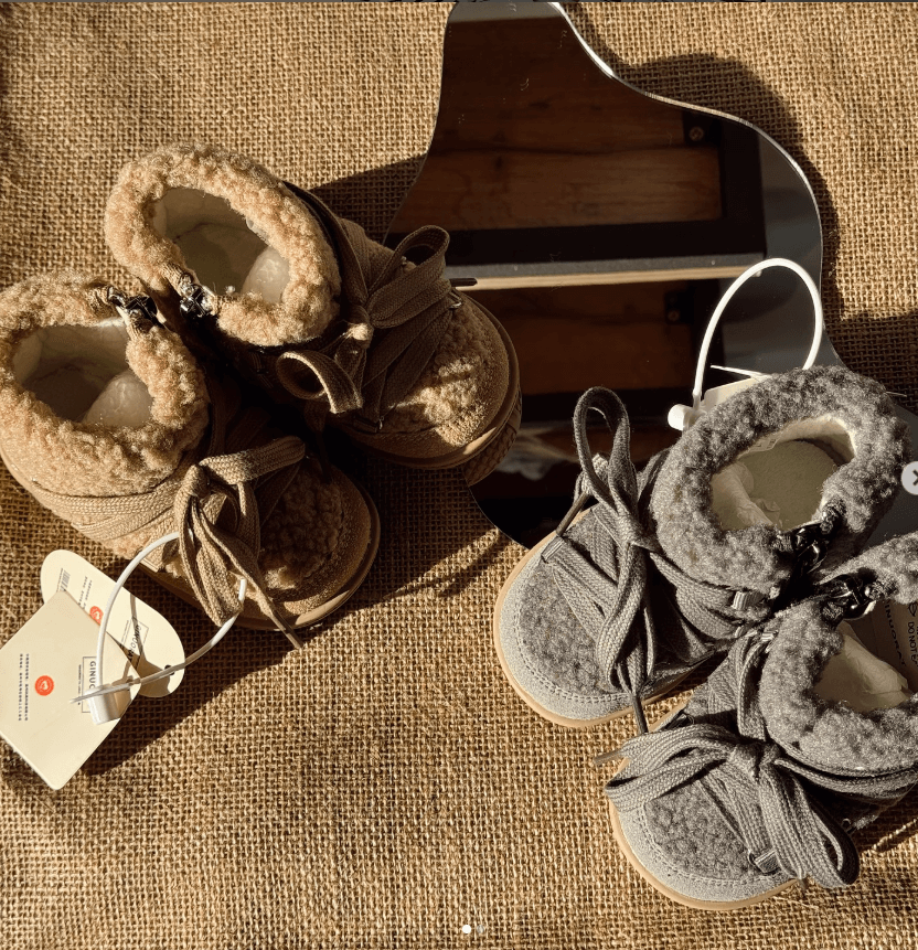 Ботинки для самых маленьких под парку/мех