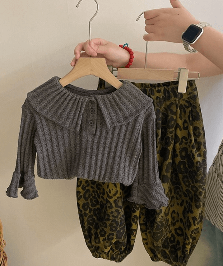 Двойка кофта+цветные штаны для девочки