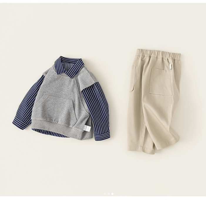 Тройка для мальчика рубашка+жилет+брюки