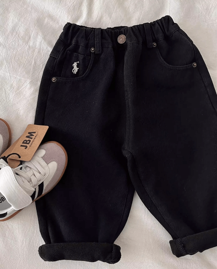 Штаны джинсовые детские цвет черный