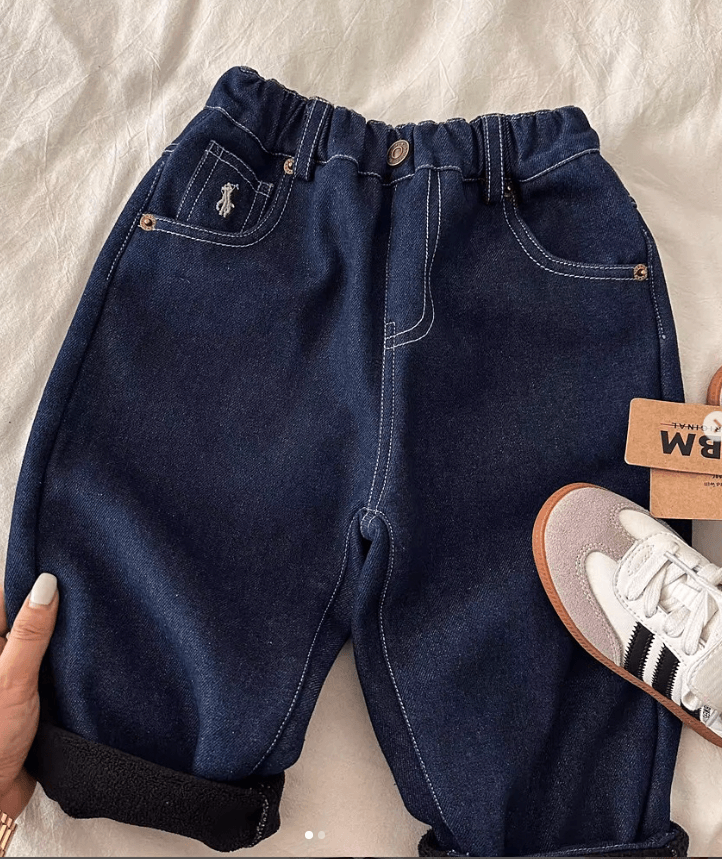 Штаны джинсовые детские цвет синий