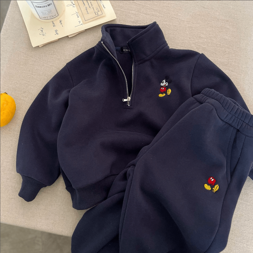 Двойка толстовка+штаны с Микки Маусом детский синий