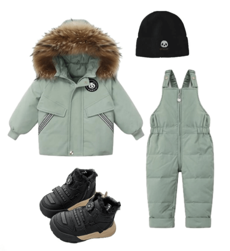 Комбинезон+куртка для малыша цвет голубой