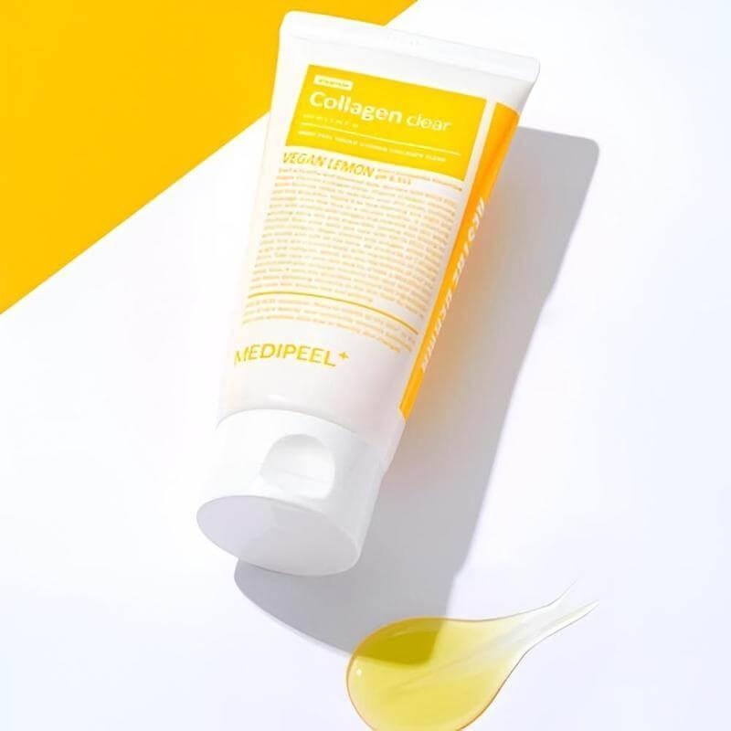Medi-Peel Vegan Lemon Collagen Clear Осветляющий гель-пенка с коллагеном и облепихой, 300мл
