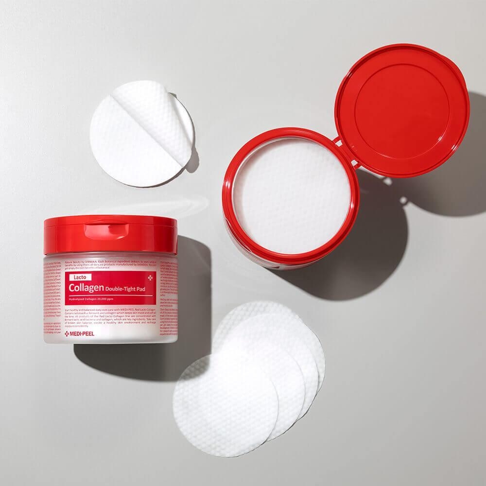 Матирующие пилинг-пэды с лактобактериями и коллагеном Medi-Peel Red Lacto Collagen Peeling Pad 70 шт. (270 мл)