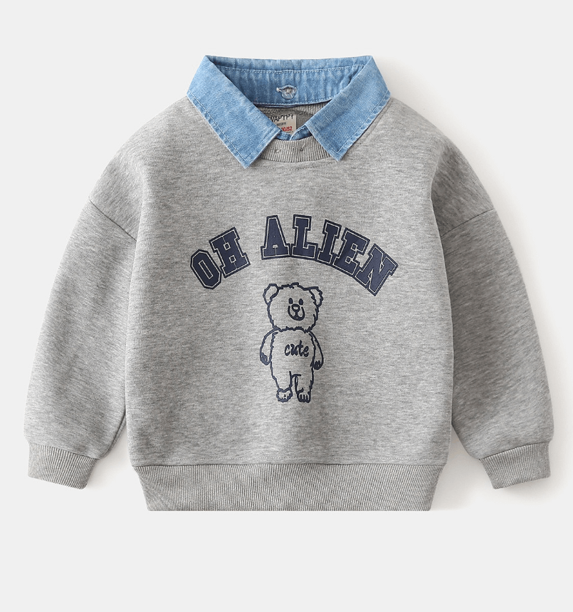 Кофта детская "Oh Alien" цвет серый