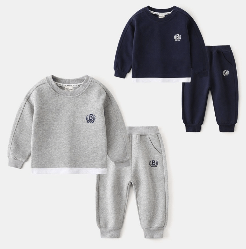 Двойка кофта+штаны детские однотонные