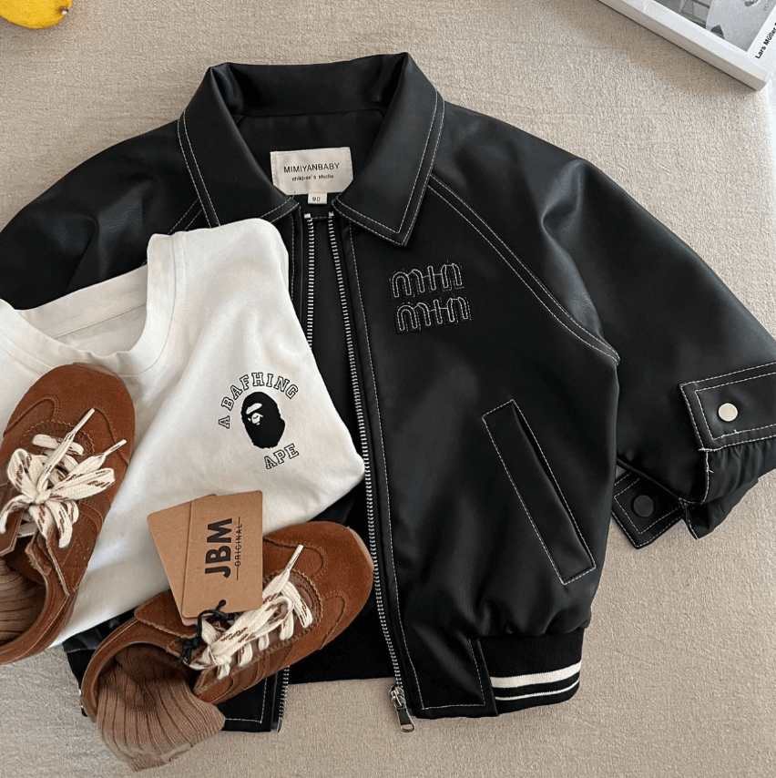 Куртка детская черная на демисезон