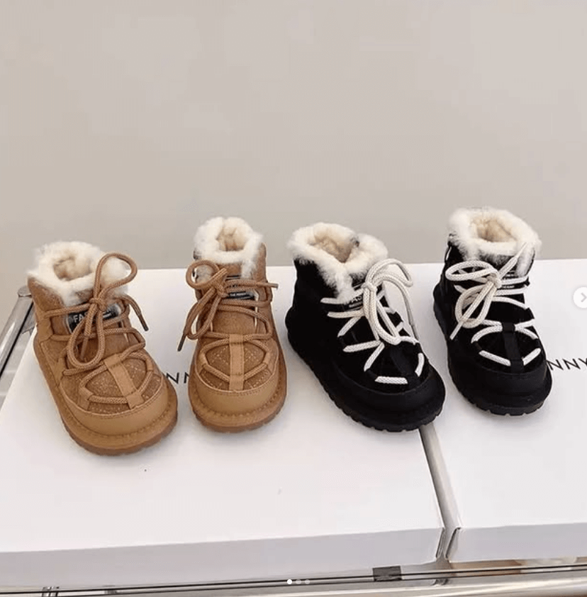 Угги детские замшевые и с мехом овчины