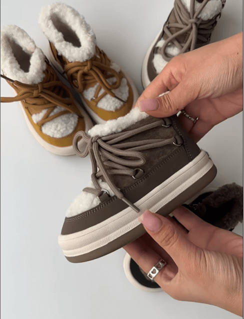 Ботинки детские теплые на зиму