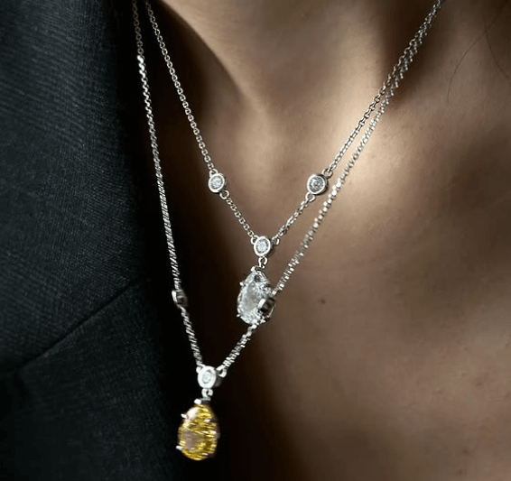 Колье на шею серебро цепочка с подвеской капля / Каждая деталь в отдельности как маленький мирок