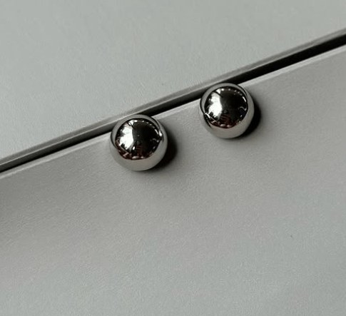 Идеально комфортные Круглые  серебряные серьги / Серебро 925 пробы / идеалные на каждый день