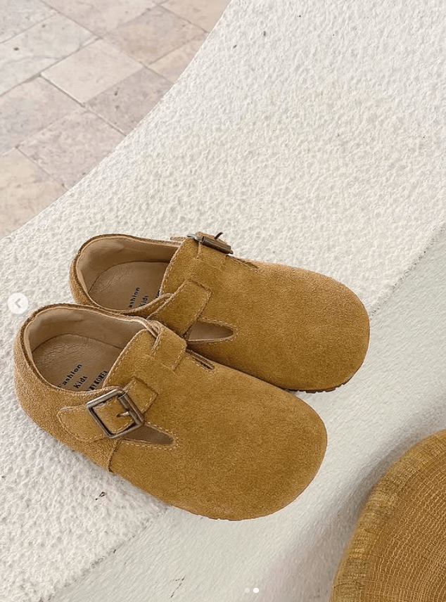 Клоги из натуральной замши