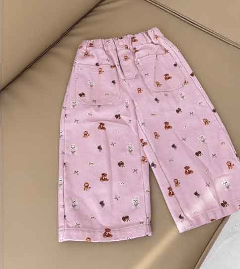 Штаны с мелкими рисунками детский