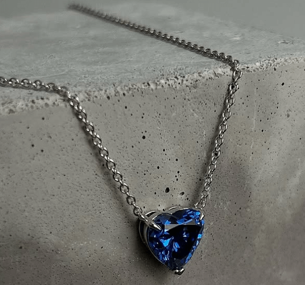 Ожерелья в виде сердца / Серебро 925 пробы / Длина:40+5см