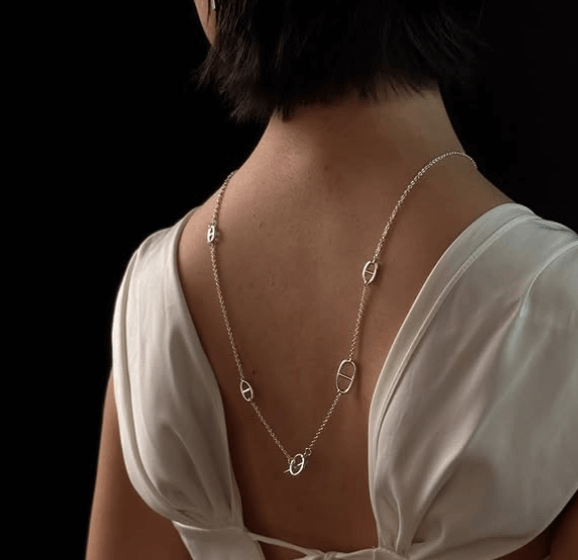 Для любительниц массивных украшений / Серебро 925 проб / Цепочка длинная  на шею