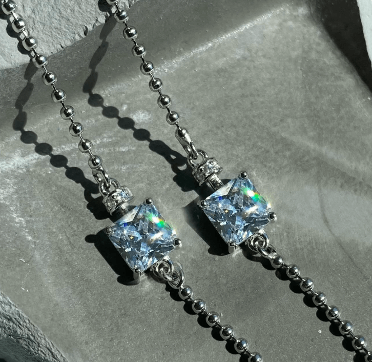 серебряный браслет с камнем / Серебро 925 пробы