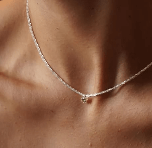 Ожерелье с подвеской / Серебро 925 пробы