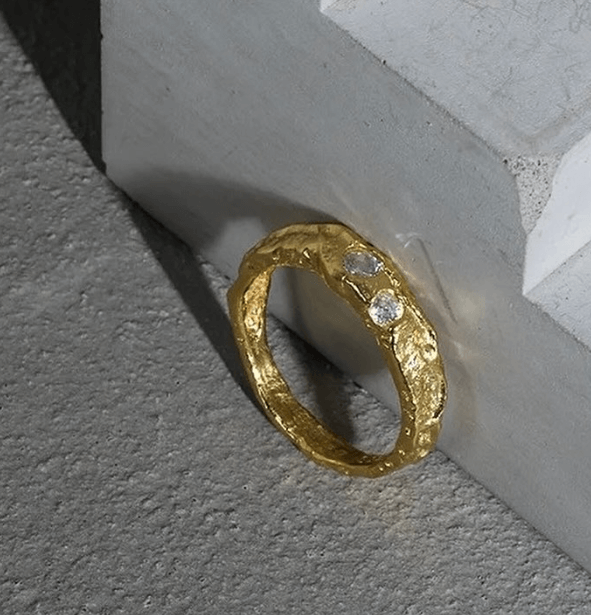 Серебряные украшения кольца / Благородное сочетание золотого и серебренного оттенков / Серебро 925 пробы