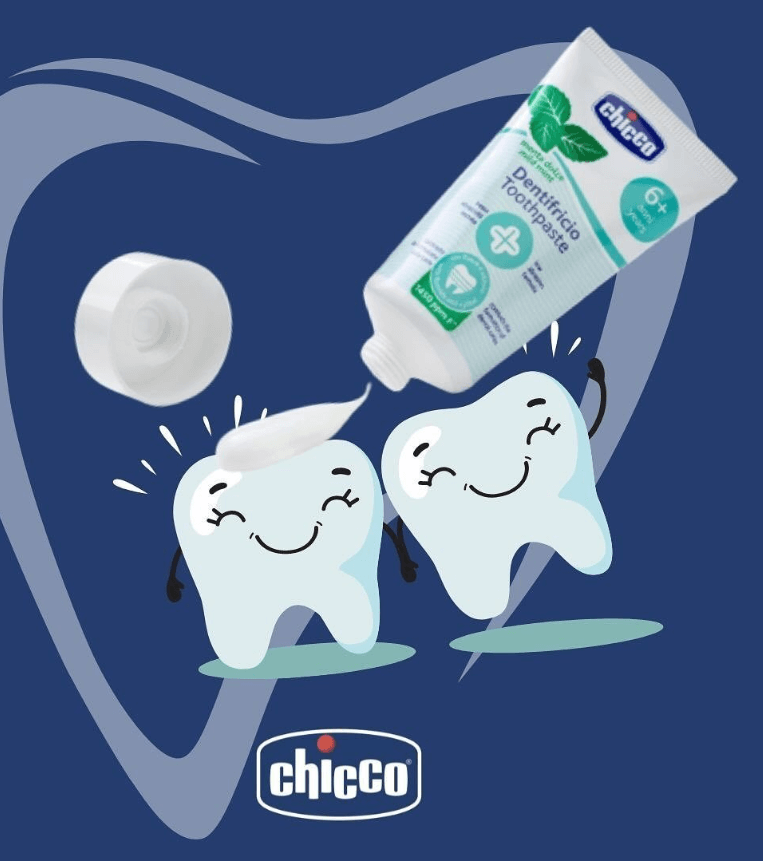 Детская натуральная зубная паста с мятным вкусом от Chicco