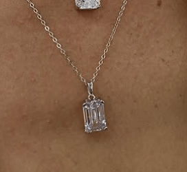 Ожерелье из серебра / Красота и сияние камней / Серебро 925 пробы