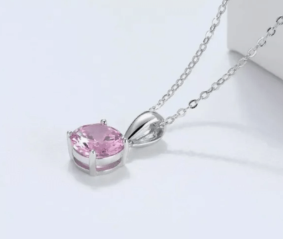 Цепочка на шею с камнем украшение на шею