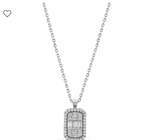 КОЛЬЕ с масивным кулоном из серебра серебра 925 пробы