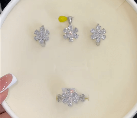 Изделие из Серебра 925 Снежные цветы