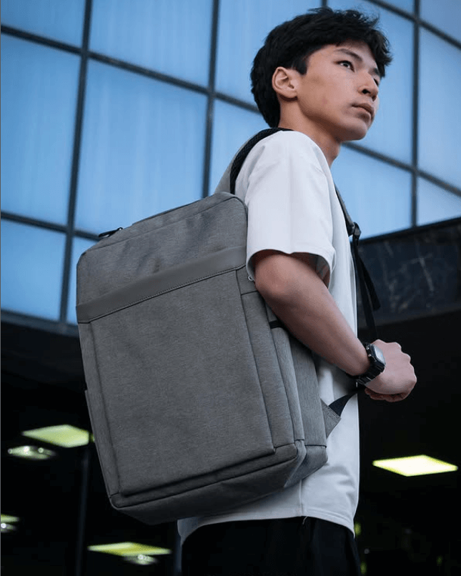 Городской рюкзак цвет серый