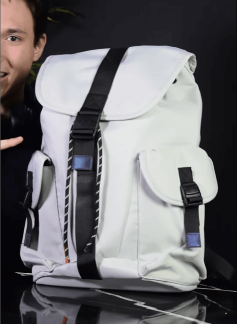 Спортивный рюкзак цвет бело-серый