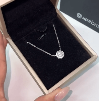 Колье Классическая элегантность / Колье круг Серебро 925 пробы, цирконы