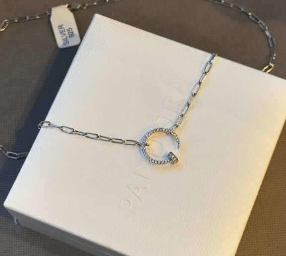 Супер стильное и очень красивое колье / Серебро 925,цирконы💎