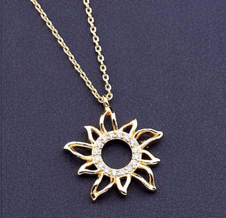 ЗОЛОТО 585 ПРОБЫ / Подвеска  Фианит