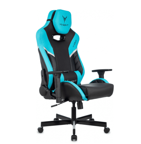 Кресло игровое Knight Thunder 5X черный/голубой