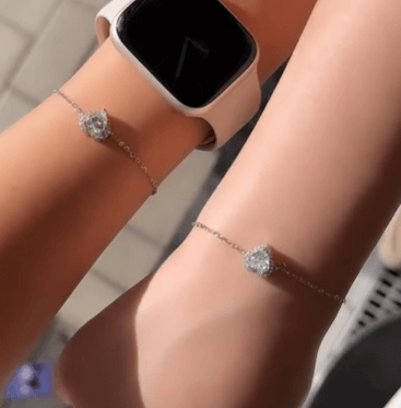 Браслеты для подруг / Два браслета за 3000 сом / Серебро 925,цирконы