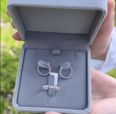 круглые серьги  с кольцом из Серебра 925 Отличное качество