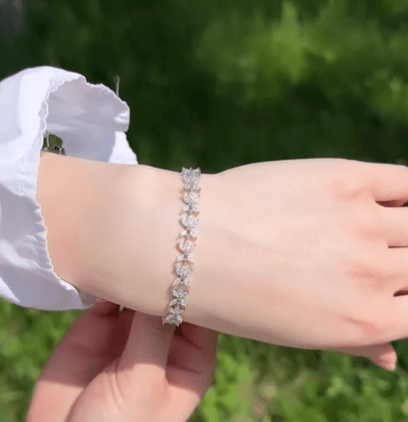Изысканный и неповторимый дизайн / Шикарный браслет Серебро💎цирконы🌟