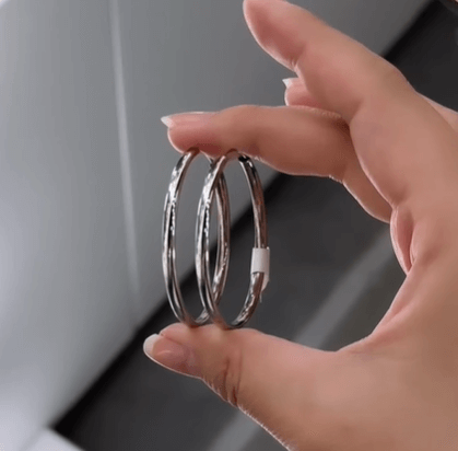 Серьги кольца серебряные  серебро  925 пробы