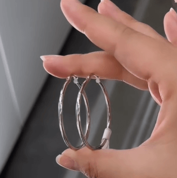 Круглые серебряные серьги серебро 925 пробы