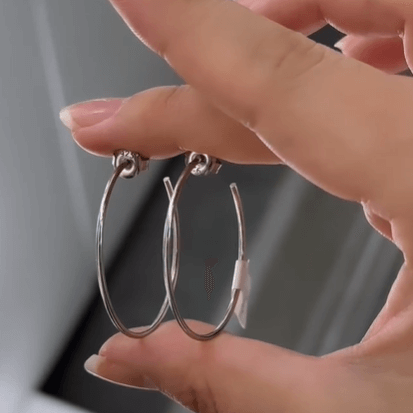 Эстетичные  СЕРЬГИ-КОЛЬЦА  / Супер удобные и качественные /  серебро 925 пробы