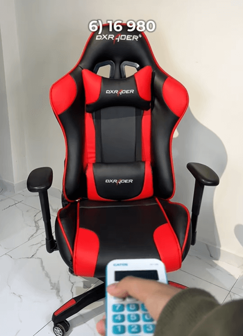 Кресло игровое Knight  черный/красный