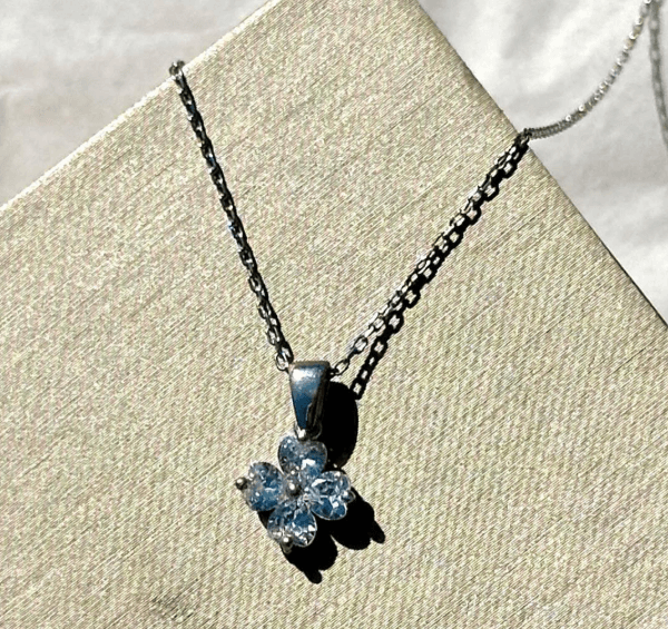 Подвеска Естественная Нежность /  Серебро 925 пробы💎камни цирконы