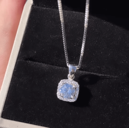 Серебро💎камни цирконы / Шикарное колье квадратной формы