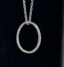 Серебряное колье Круговорот