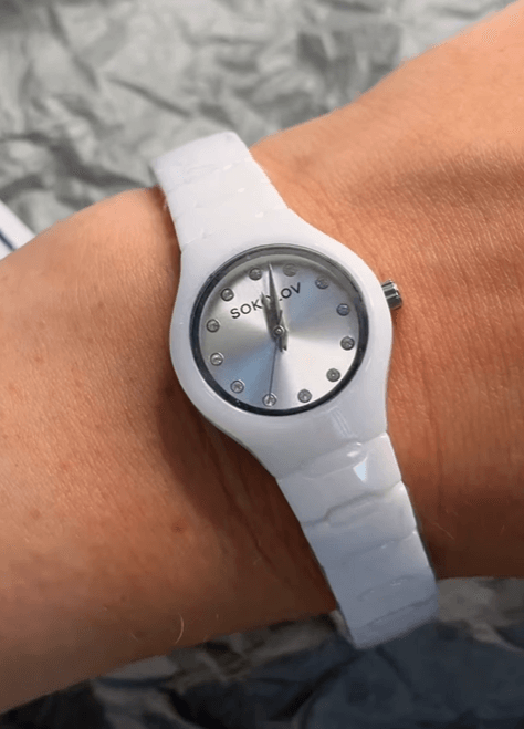 Часы женские из керамики с японским механизмом