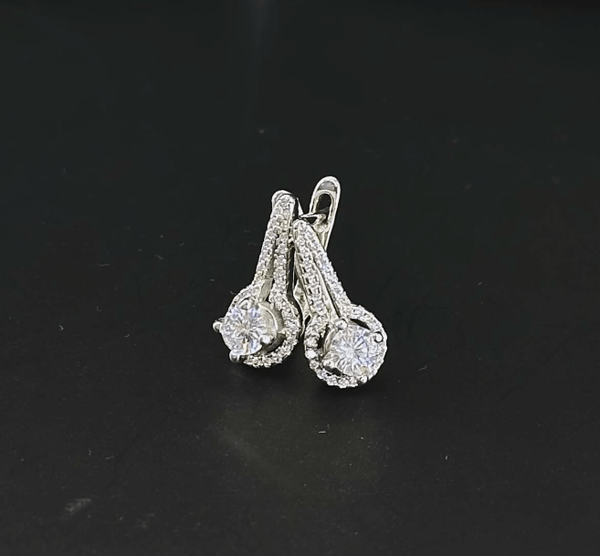 Шикарные сережки / Из серебра 925 пробы💎 Камни цирконы /