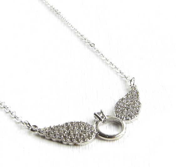 Подвеска крылья, кулон крылья, серебряные крылья подвеска /  Серебро 925 пробы,цирконы