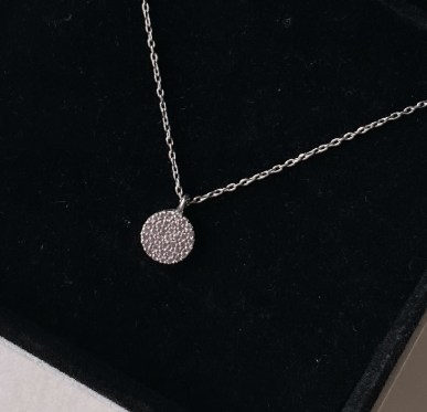 Серебряное колье / Серебро 925 пробы, цирконы