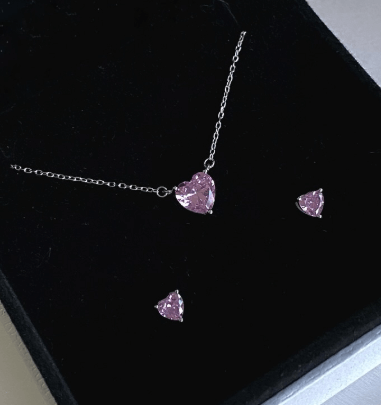 Серебро 925 пробы, цирконы / Колье и милые гвоздики Набор 💖💖💖